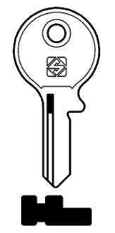 Afbeelding van Silca Cilindersleutel brass STE4R