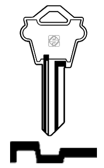 Afbeelding van Silca Cilindersleutel brass WS1