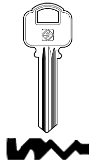 Afbeelding van Silca Cilindersleutel staal ALA2R