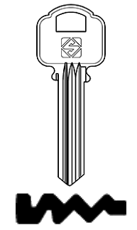 Afbeelding van Silca Cilindersleutel staal ALA4R