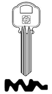 Afbeelding van Silca Cilindersleutel staal ALA7