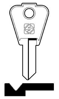 Afbeelding van Silca Cilindersleutel staal CM2