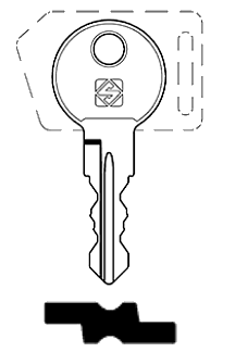 Afbeelding van Silca Cilindersleutel staal DTZ1R