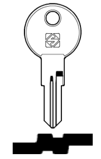 Afbeelding van Silca Cilindersleutel staal GUS1