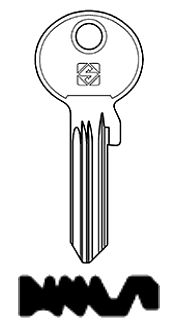 Afbeelding van Silca Cilindersleutel staal GV18