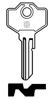 Afbeelding van Silca Cilindersleutel staal IBF1