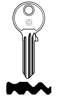 Afbeelding van Silca Cilindersleutel staal KL1