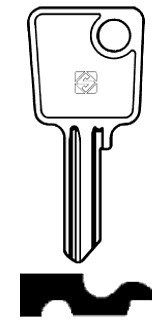 Afbeelding van Silca Cilindersleutel staal ME3