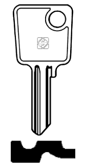 Afbeelding van Silca Cilindersleutel staal ME4R