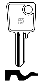Afbeelding van Silca Cilindersleutel staal ME5