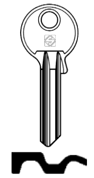 Afbeelding van Silca Cilindersleutel staal OF3