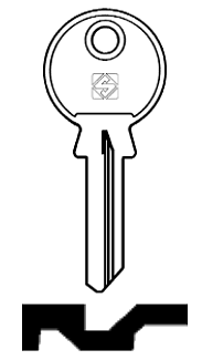Afbeelding van Silca Cilindersleutel staal PT1R