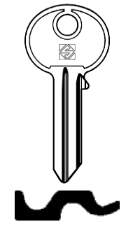 Afbeelding van Silca Cilindersleutel staal SM10R