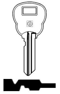 Afbeelding van Silca Cilindersleutel staal SM16