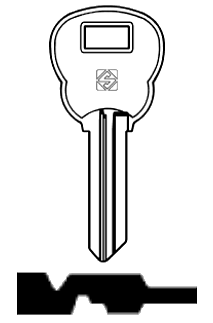Afbeelding van Silca Cilindersleutel staal SM9