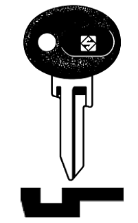 Afbeelding van Silca Autosleutel plastic kop staal FA2P