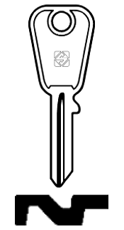 Afbeelding van Silca Autosleutel z/plastic kop staal CAM1R