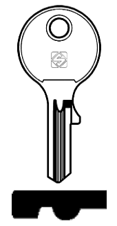 Afbeelding van Silca Autosleutel z/plastic kop staal FAS1