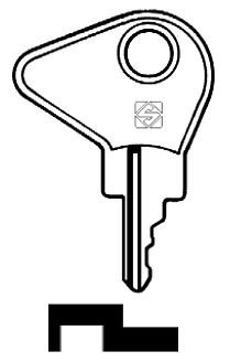 Afbeelding van Silca Autosleutel z/plastic kop staal KZ2