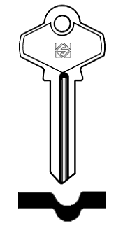 Afbeelding van Silca Cilindersleutel brass SF2