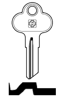 Afbeelding van Silca Autosleutel z/plastic kop staal ZIL1R