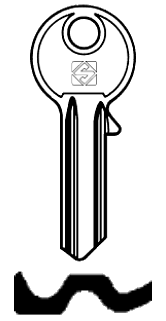 Afbeelding van Silca Cilindersleutel brass AA3R