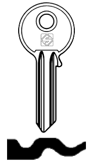 Afbeelding van Silca Cilindersleutel brass AA5R