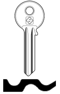 Afbeelding van Silca Cilindersleutel brass AA6R