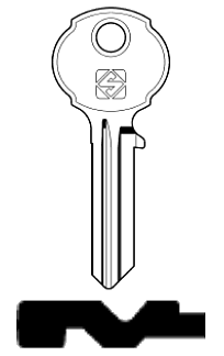 Afbeelding van Silca Cilindersleutel brass ACR2