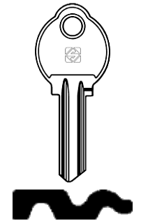 Afbeelding van Silca Cilindersleutel brass AG1