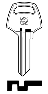 Afbeelding van Silca Cilindersleutel brass AI2