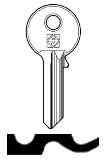 Afbeelding van Silca Cilindersleutel brass AMC2R