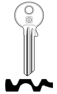 Afbeelding van Silca Cilindersleutel brass ASEC2