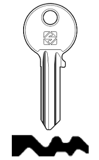 Afbeelding van Silca Cilindersleutel brass CC5