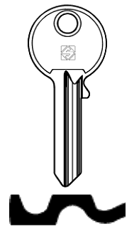 Afbeelding van Silca Cilindersleutel brass CC6R