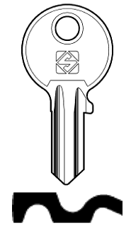 Afbeelding van Silca Cilindersleutel brass CC7