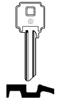 Afbeelding van Silca Cilindersleutel brass CIL1