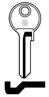 Afbeelding van Silca Cilindersleutel brass CV2