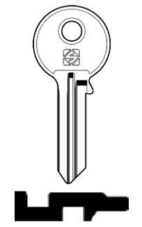 Afbeelding van Silca Cilindersleutel brass DO1R