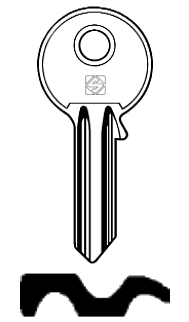 Afbeelding van Silca Cilindersleutel brass FEB1