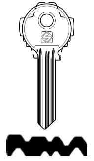 Afbeelding van Silca Cilindersleutel brass GSS1