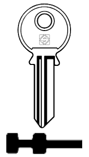 Afbeelding van Silca Cilindersleutel brass JW11