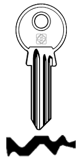 Afbeelding van Silca Cilindersleutel brass JW1R