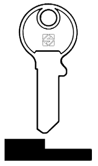 Afbeelding van Silca Cilindersleutel brass MH3