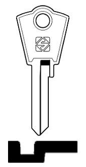 Afbeelding van Silca Cilindersleutel brass MUL1