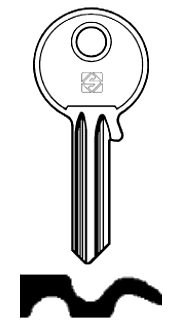 Afbeelding van Silca Cilindersleutel brass PA2