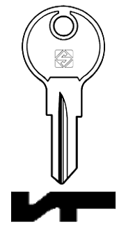 Afbeelding van Silca Cilindersleutel brass REL2