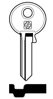 Afbeelding van Silca Cilindersleutel brass SAM1