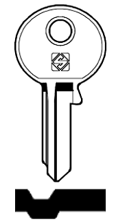 Afbeelding van Silca Cilindersleutel brass SAM13