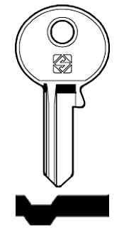 Afbeelding van Silca Cilindersleutel brass SAM14